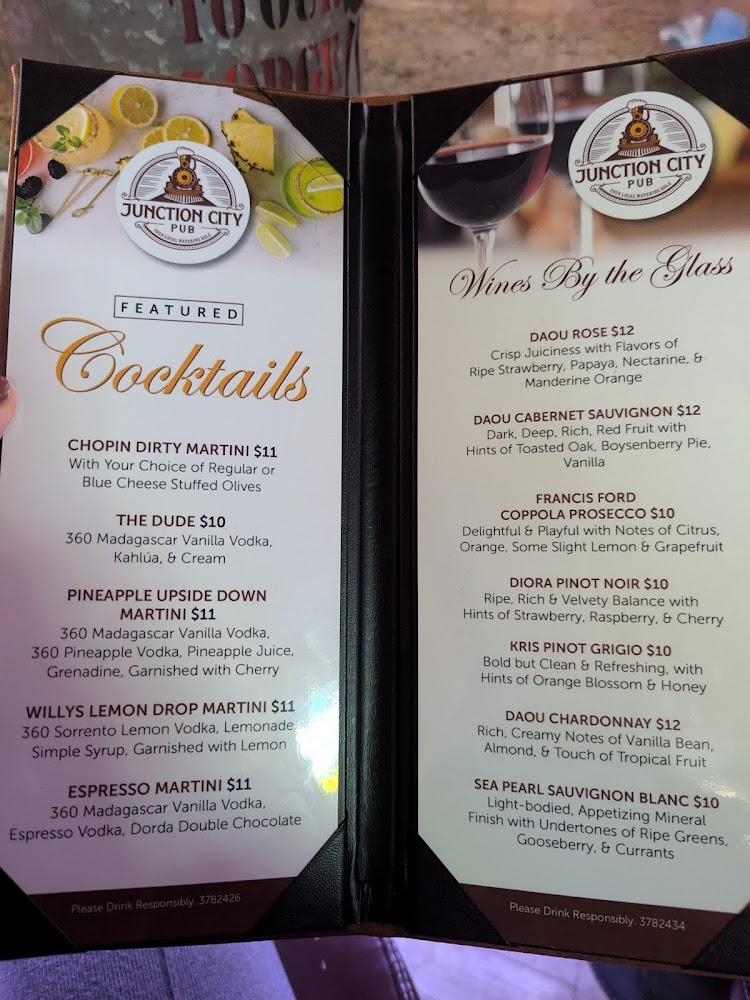 Junction City Pub Menu image 2