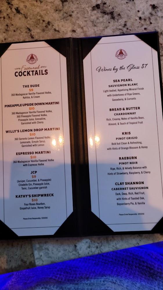 Junction City Pub Menu image 3